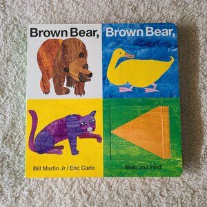 5/$30 piddy books Brown Bear, Brown Bear Slide and Find Hardcover Book
